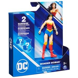 DC Comics 4-Inch wonder women Action Figure With 2 Mystery Accessories